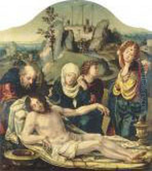 The Lamentation Oil Painting by Pieter Coecke Van Aelst