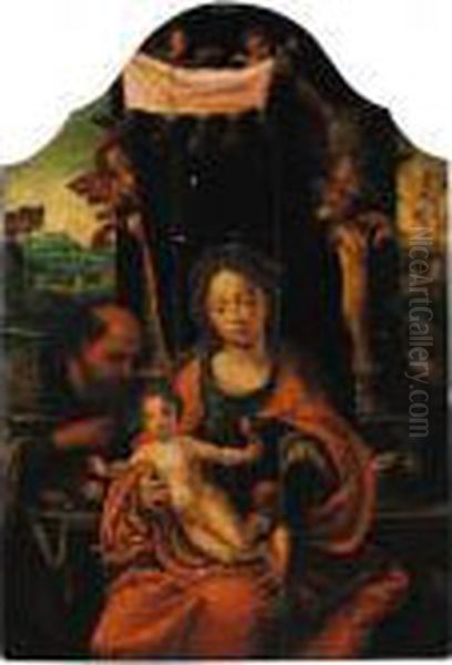 The Holy Family Oil Painting by Pieter Coecke Van Aelst