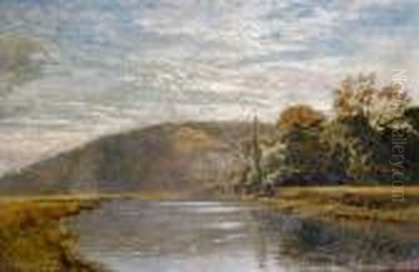 Early Morning On The Arun Oil Painting by George Vicat Cole