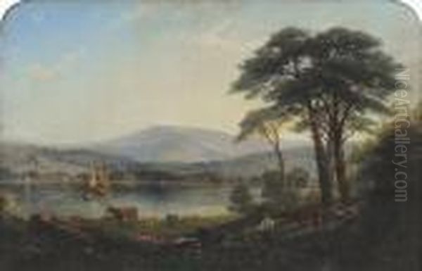 Lake Windermere Oil Painting by George Vicat Cole