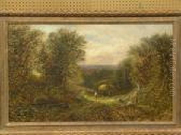 Haying Oil Painting by George Vicat Cole