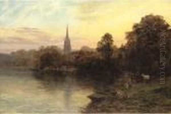 Great Marlow Oil Painting by George Vicat Cole