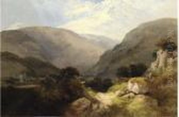 Tintern Abbey Oil Painting by George Vicat Cole