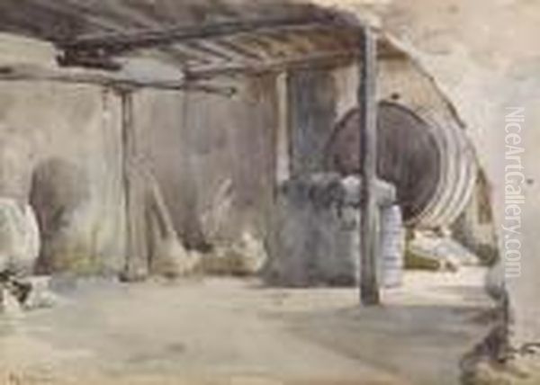 La Grotta Dei Vini Oil Painting by Enrico Coleman