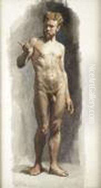 Nudo Maschile Oil Painting by Enrico Coleman