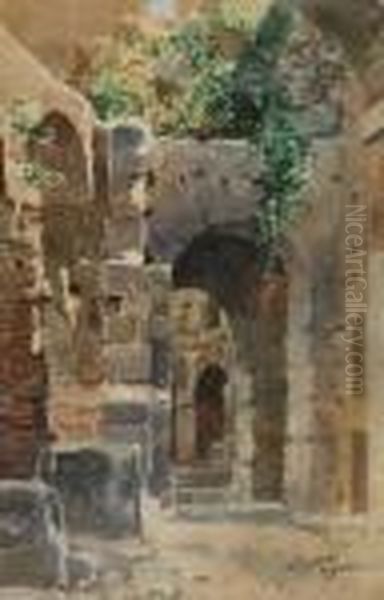 Il Palatino Oil Painting by Enrico Coleman