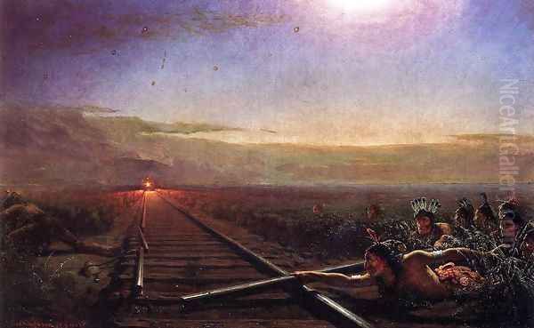 Westward the Star of Empire Oil Painting by Theodor Kaufmann