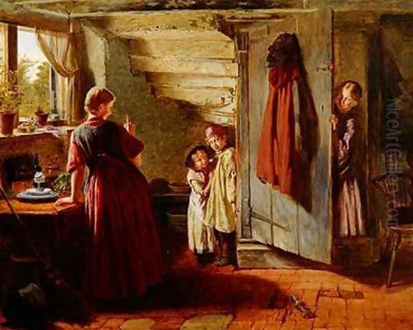 Hide and Seek Oil Painting by William Henry Knight