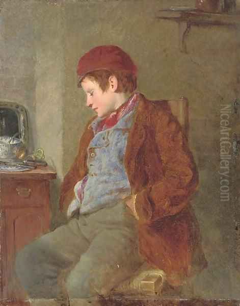 Forty winks Oil Painting by William Henry Knight