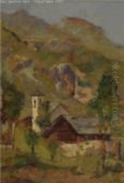 Chiesa Di Montagna Oil Painting by Giovanni Colmo