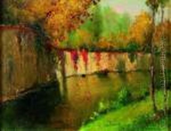 Paesaggio Autunnale Oil Painting by Giovanni Colmo