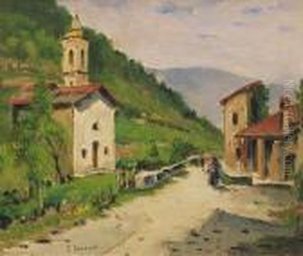 Garessio Oil Painting by Giovanni Colmo