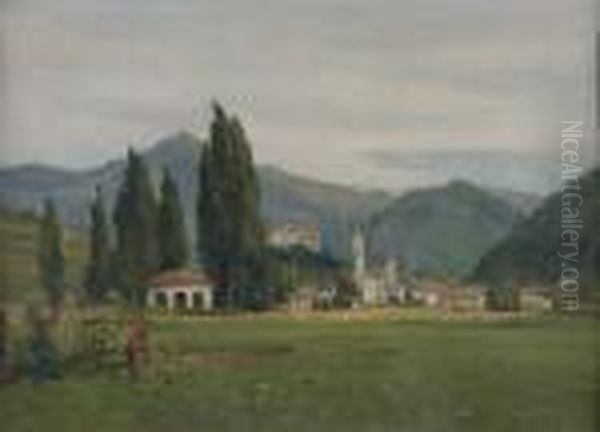 Paesaggio Oil Painting by Giovanni Colmo