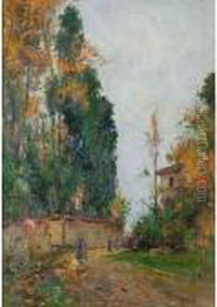 Il Cortile Fiorito Oil Painting by Giovanni Colmo