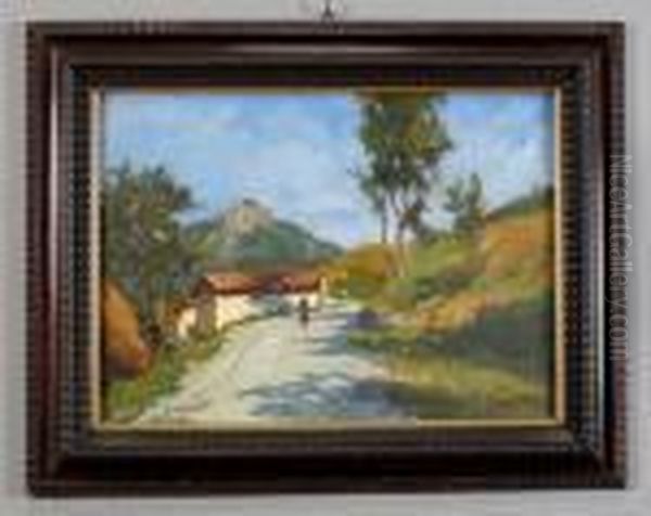 Sentiero Di Montagna Oil Painting by Giovanni Colmo