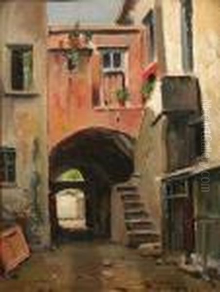 Il Portico Oil Painting by Giovanni Colmo