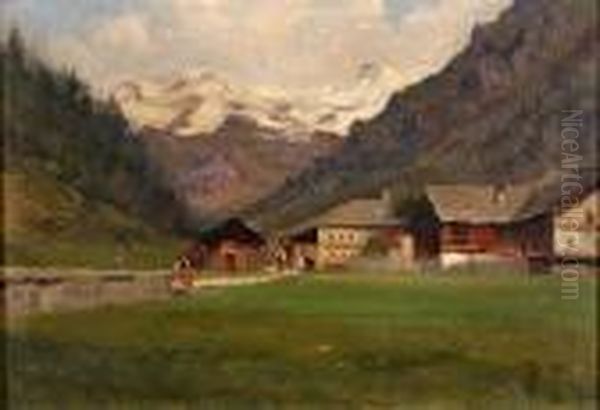 Paesaggio Montano Oil Painting by Giovanni Colmo