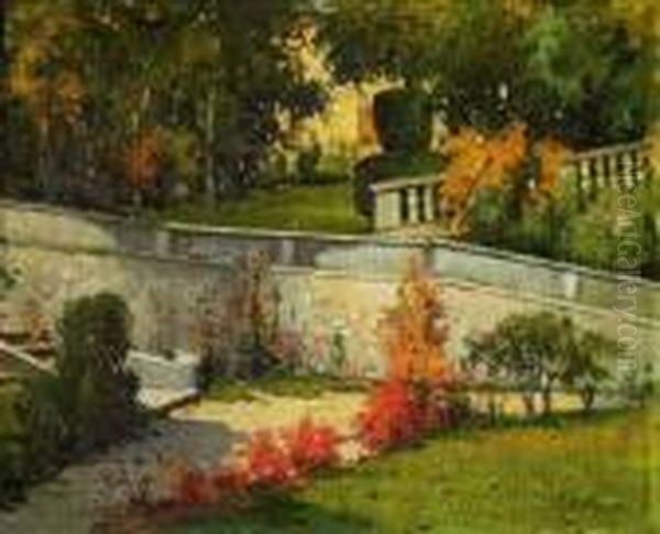 Giardino Della Villa Oil Painting by Giovanni Colmo