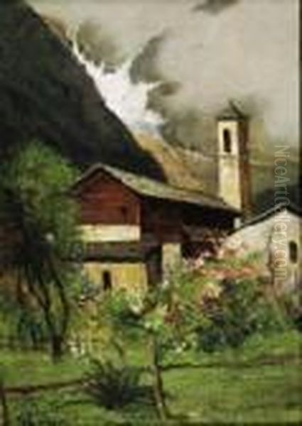 Chiesetta Di Montagna Oil Painting by Giovanni Colmo