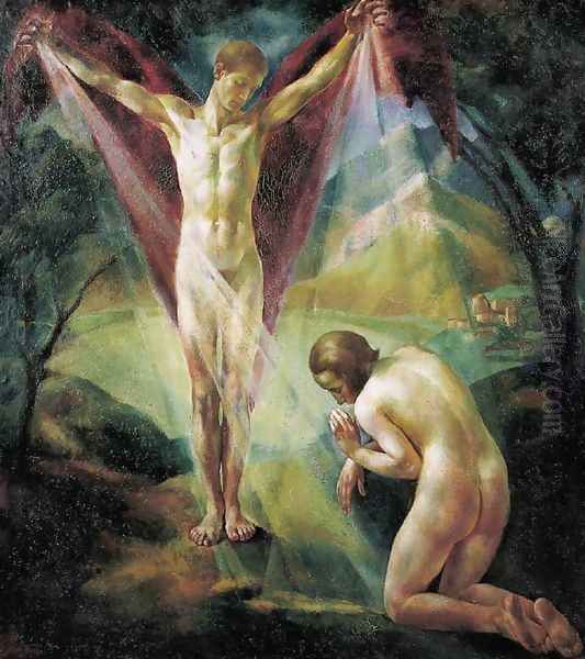 Revelation 1923 Oil Painting by Erzsebet Korb