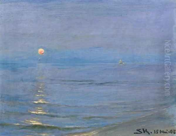 Summer Evening Skagen Oil Painting by Peder Severin Kroyer