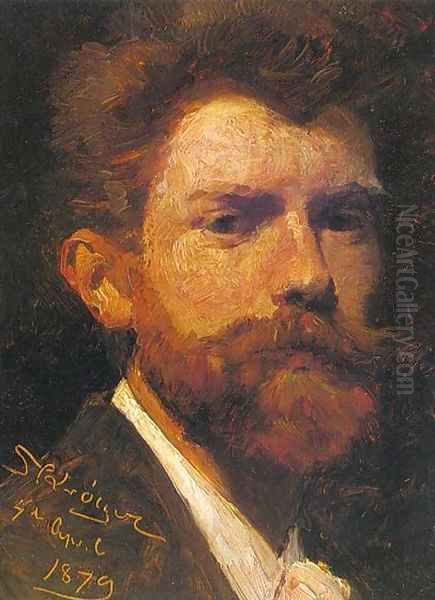 Self Portrait Oil Painting by Peder Severin Kroyer