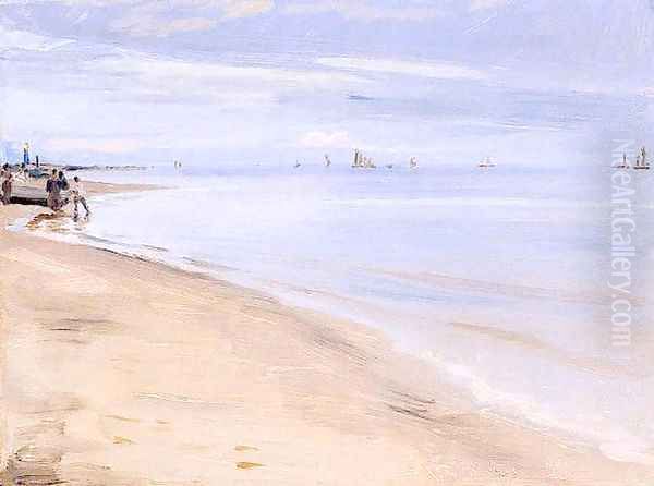 Playa de Skagen 2 Oil Painting by Peder Severin Kroyer