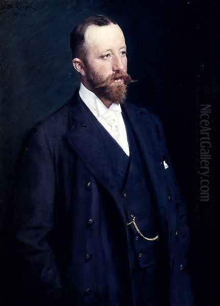 Portrait Of A Gentleman Oil Painting by Peder Severin Kroyer