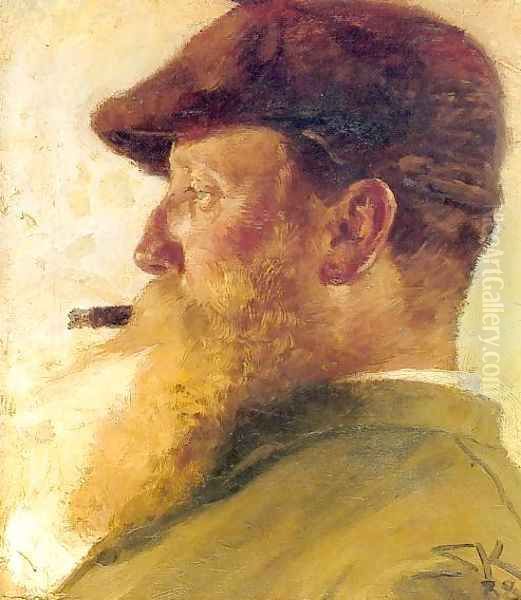 Christian Krogh Oil Painting by Peder Severin Kroyer