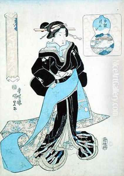 Portrait of a Lady 2 Oil Painting by Utagawa Kunisada