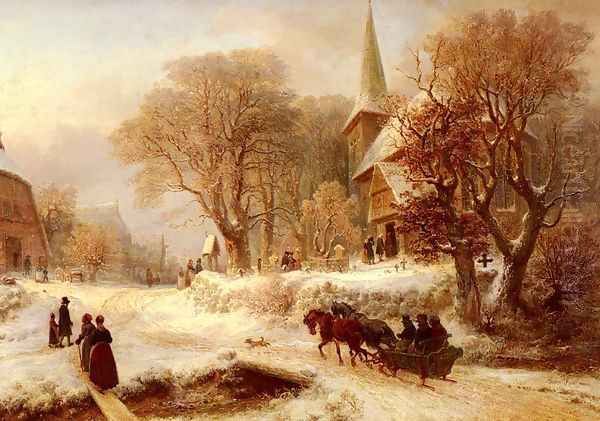 Die Hammer Kirche Oil Painting by Hermann Kauffmann