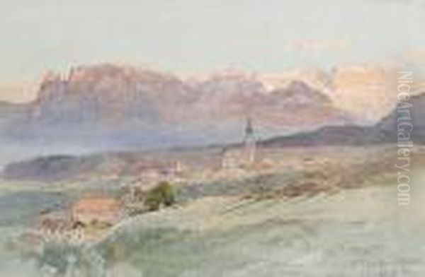 St Pauls, Eppan Oil Painting by Edward Theodore Compton