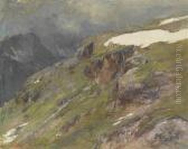 Berglandschaft Oil Painting by Edward Theodore Compton