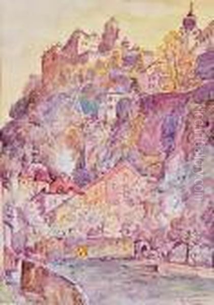 Festung Hohensalzburg Oil Painting by Edward Theodore Compton