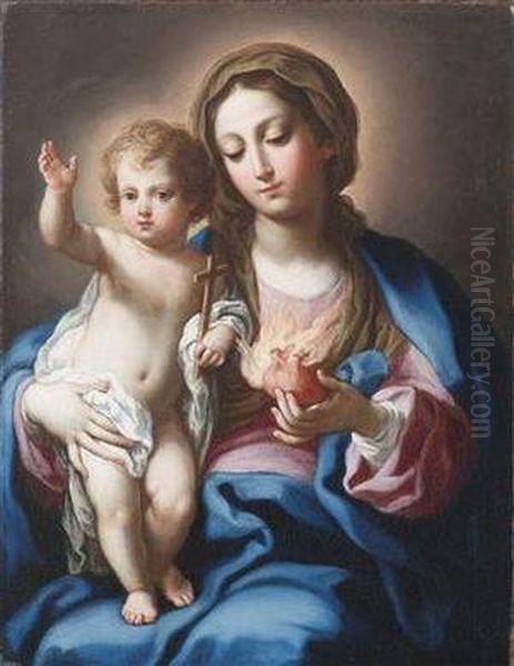 The Madonna And Child Oil Painting by Sebastiano Conca