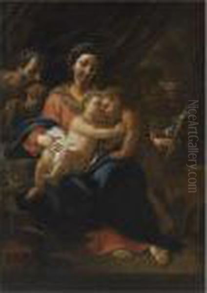 The Holy Family Oil Painting by Sebastiano Conca