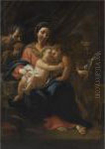 The Holy Family Oil Painting by Sebastiano Conca