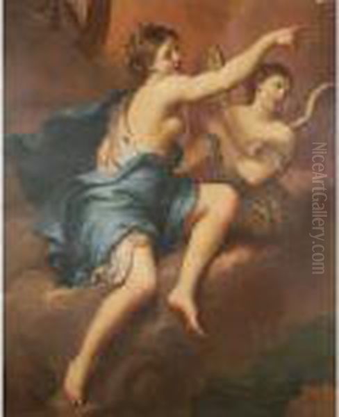 Psyche Supplicating Juno Oil Painting by Sebastiano Conca