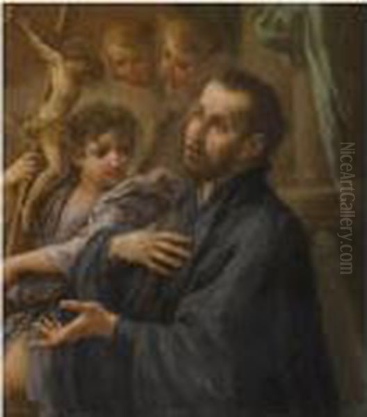 A Saint At Prayer Oil Painting by Sebastiano Conca