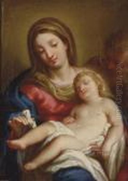 The Holy Family Oil Painting by Sebastiano Conca