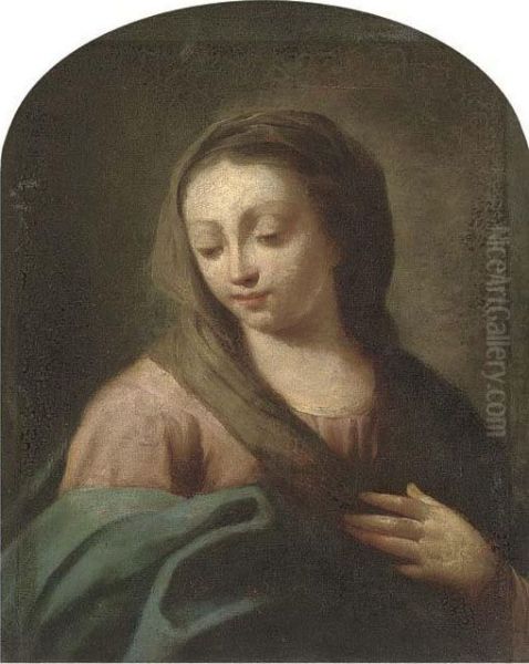 The Madonna Oil Painting by Sebastiano Conca