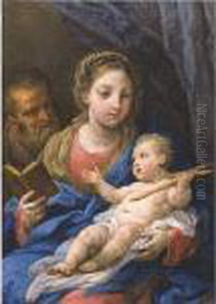 The Holy Family Oil Painting by Sebastiano Conca