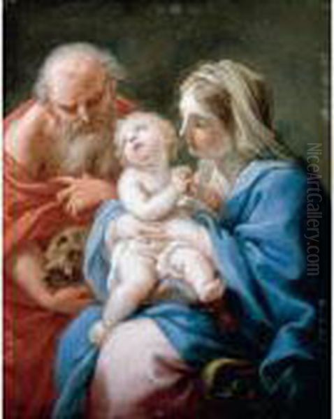 The Holy Family Oil Painting by Sebastiano Conca