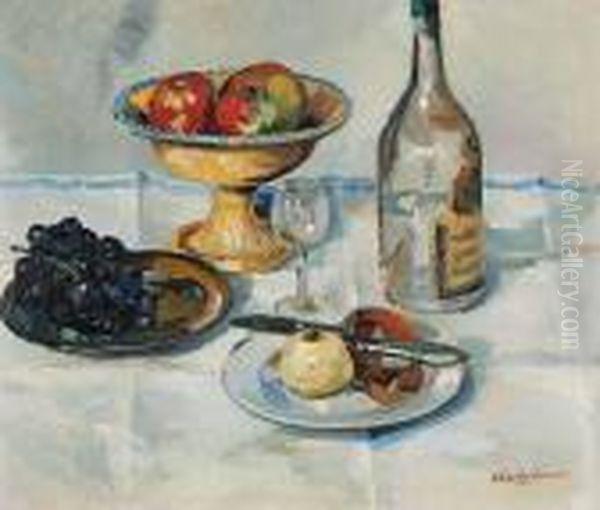 Untitled - Still Life Oil Painting by Charles Edward Conder