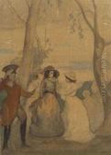 Shall We Dance Oil Painting by Charles Edward Conder