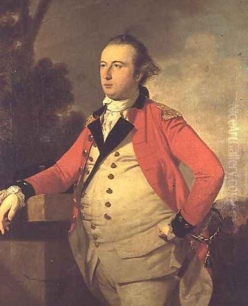 Portrait of Captain Robert Stewart of St Fort Fife Oil Painting by Tilly Kettle