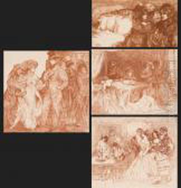 The Balzac Set (suite Of 6 Lithographs) Oil Painting by Charles Edward Conder