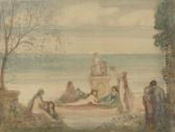 The Bacchalanian Offering Oil Painting by Charles Edward Conder