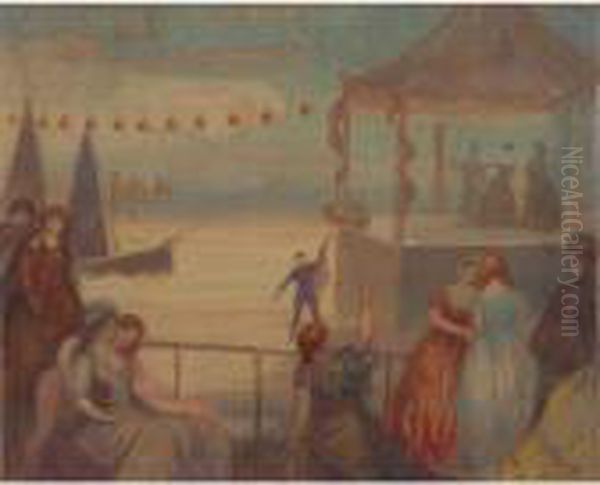 Un Soir D'ete Oil Painting by Charles Edward Conder