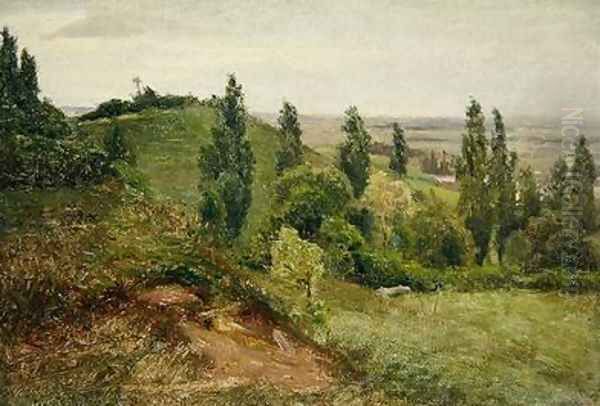 The West Slope of the Doernberg near Kassel Oil Painting by Louis Kolitz